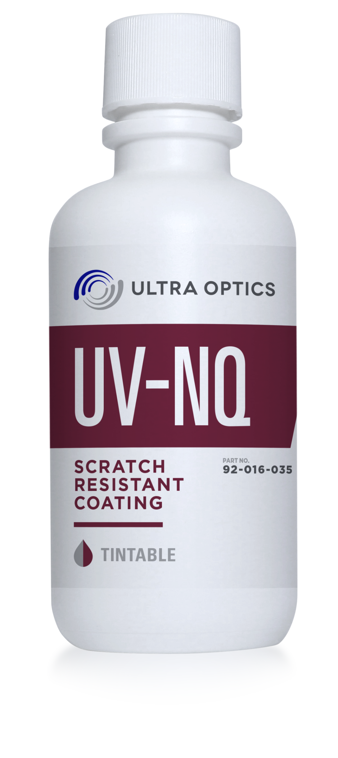 A bottle of UV-NQ Scratch-Resistant Coating