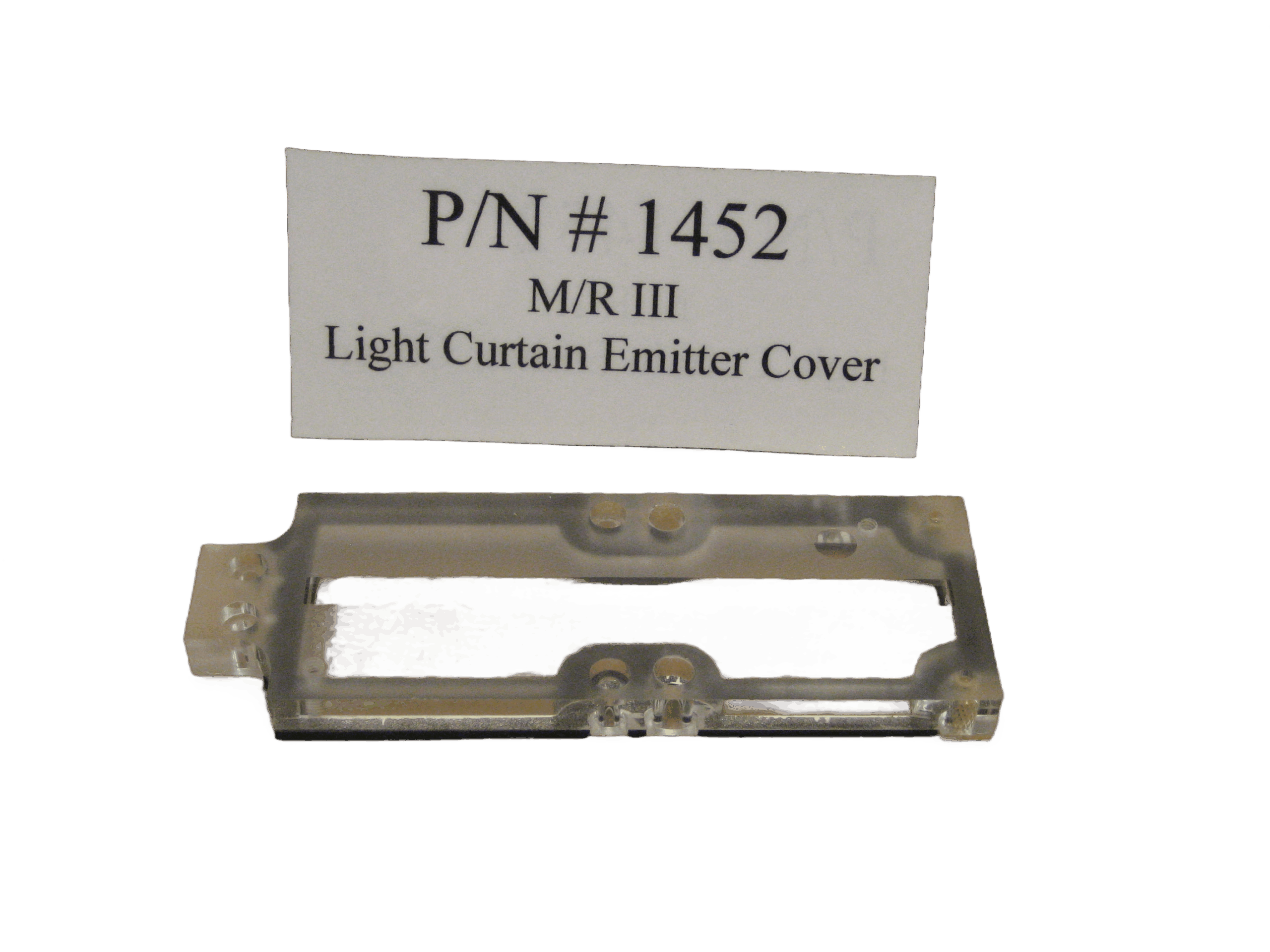 Light curtain emitter cover replacement part