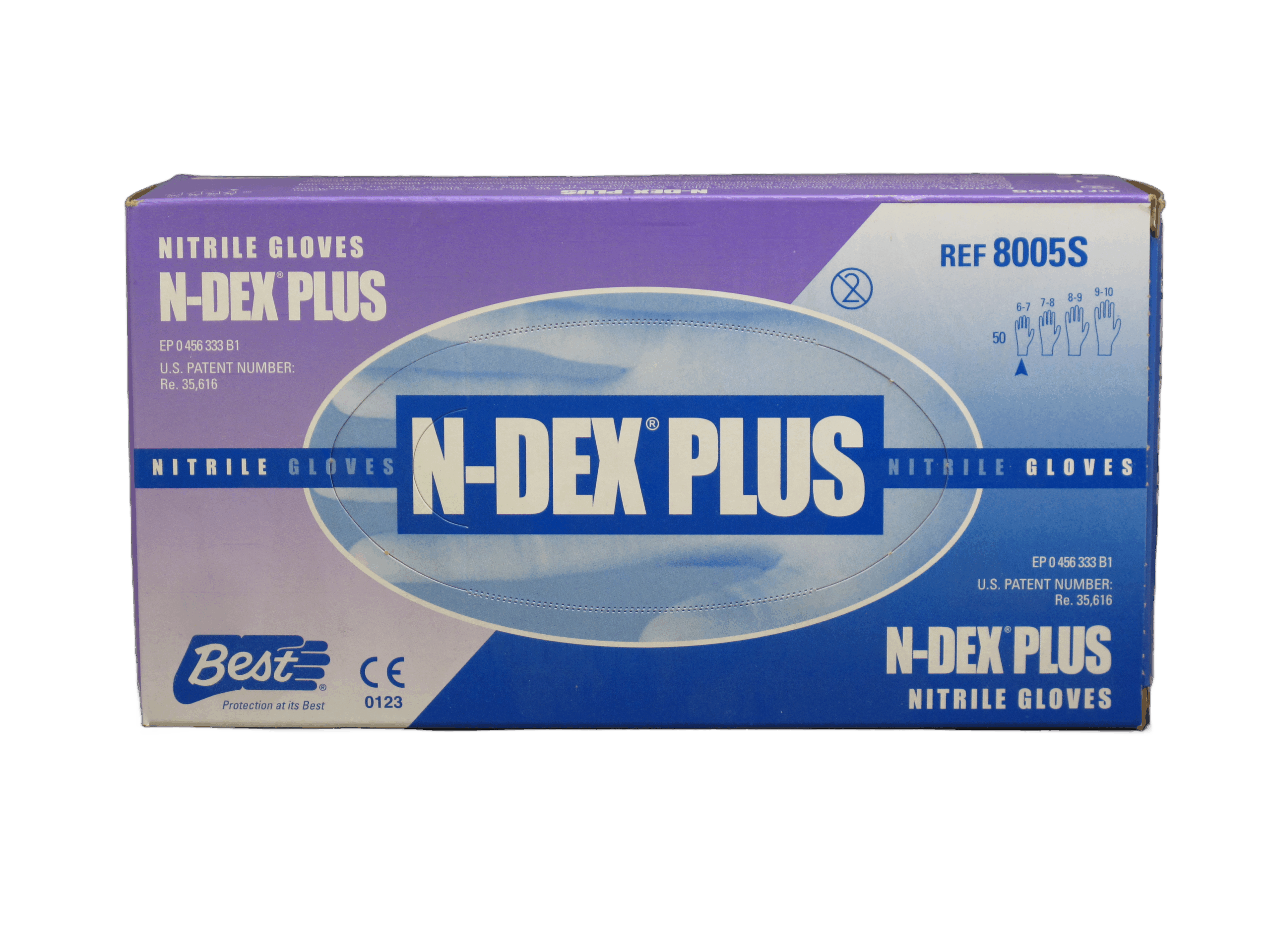 N-Dex plus size small nitrile gloves