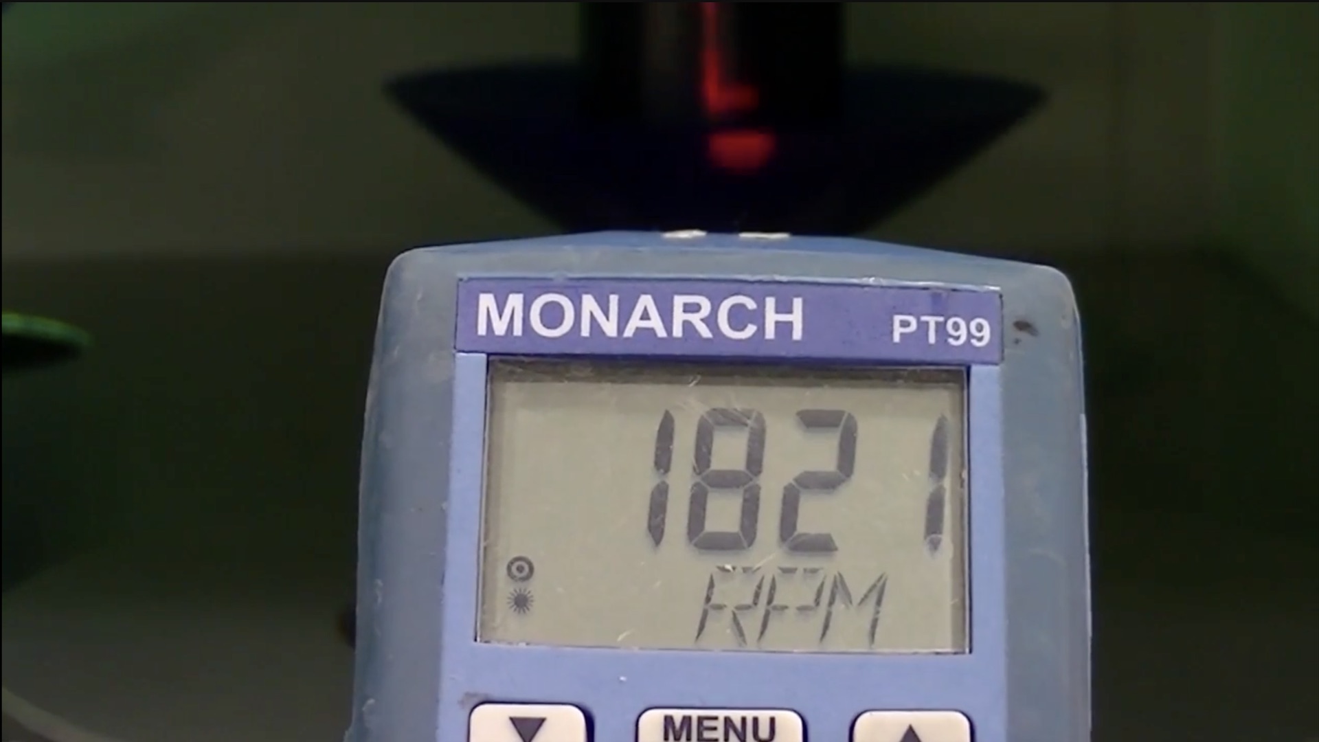 Checking your MR3 Spindle Speed with a Tachometer