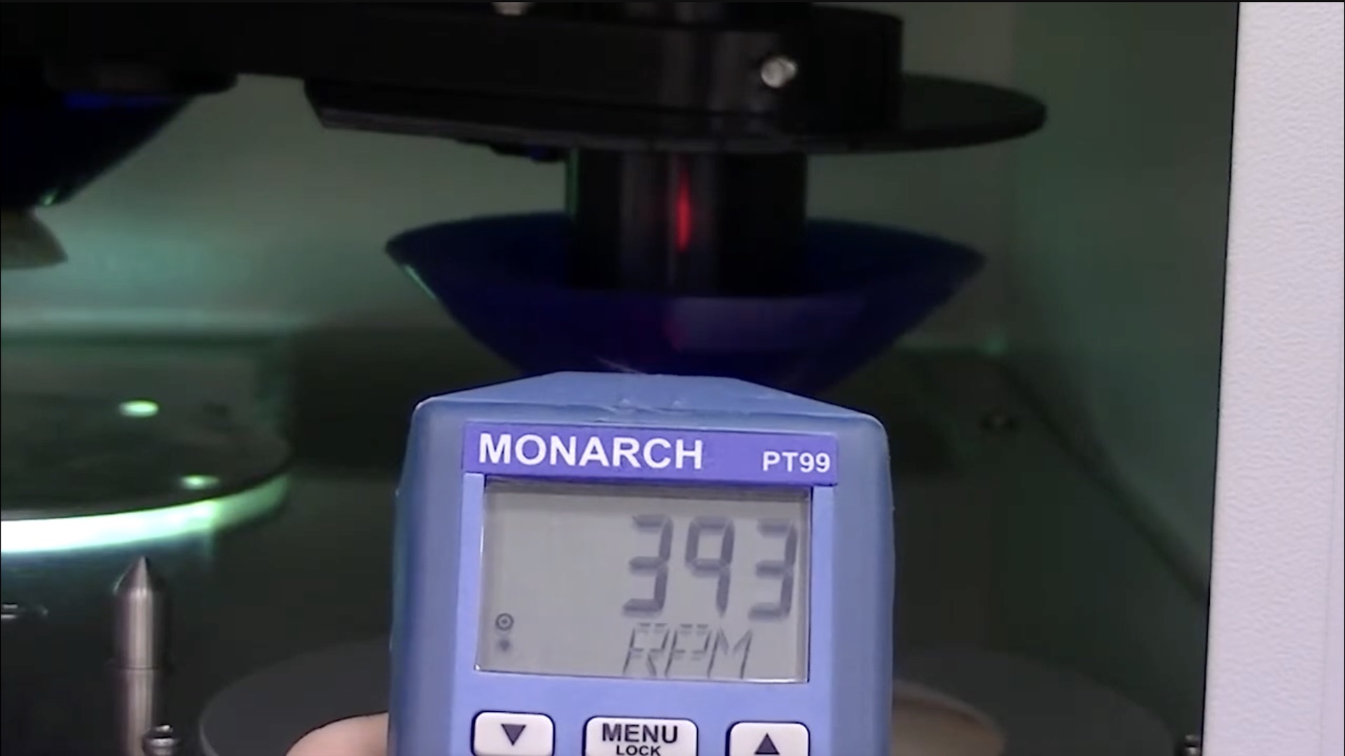 Checking your Ultra RX Spindle Speed with a Tachometer