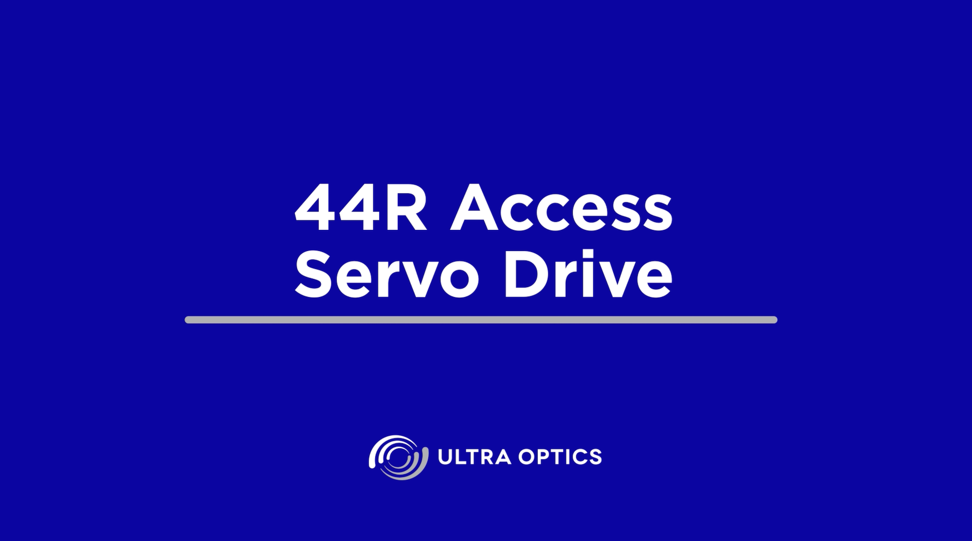 UO-TroubleshootingVideo-44R-AccessServoDrive-CoverPhoto Accessing Servo Drive for your 44R