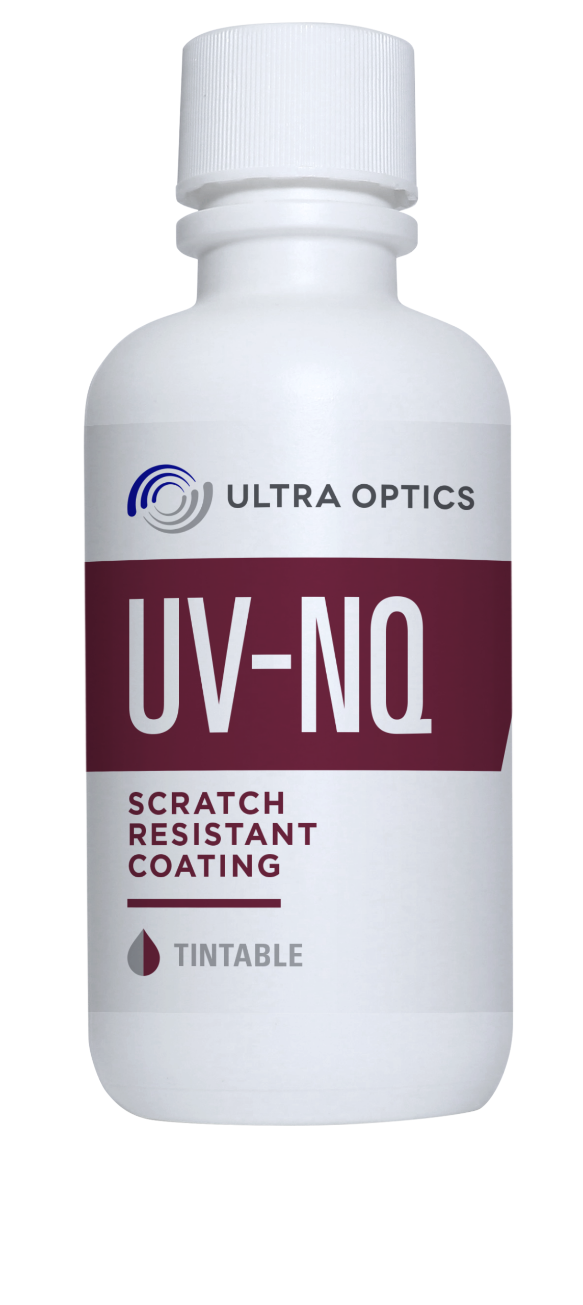 UltraOptics-Coatings-UV-NQ-Web a bottle of the UV-NQ Scratch Resistant Coating