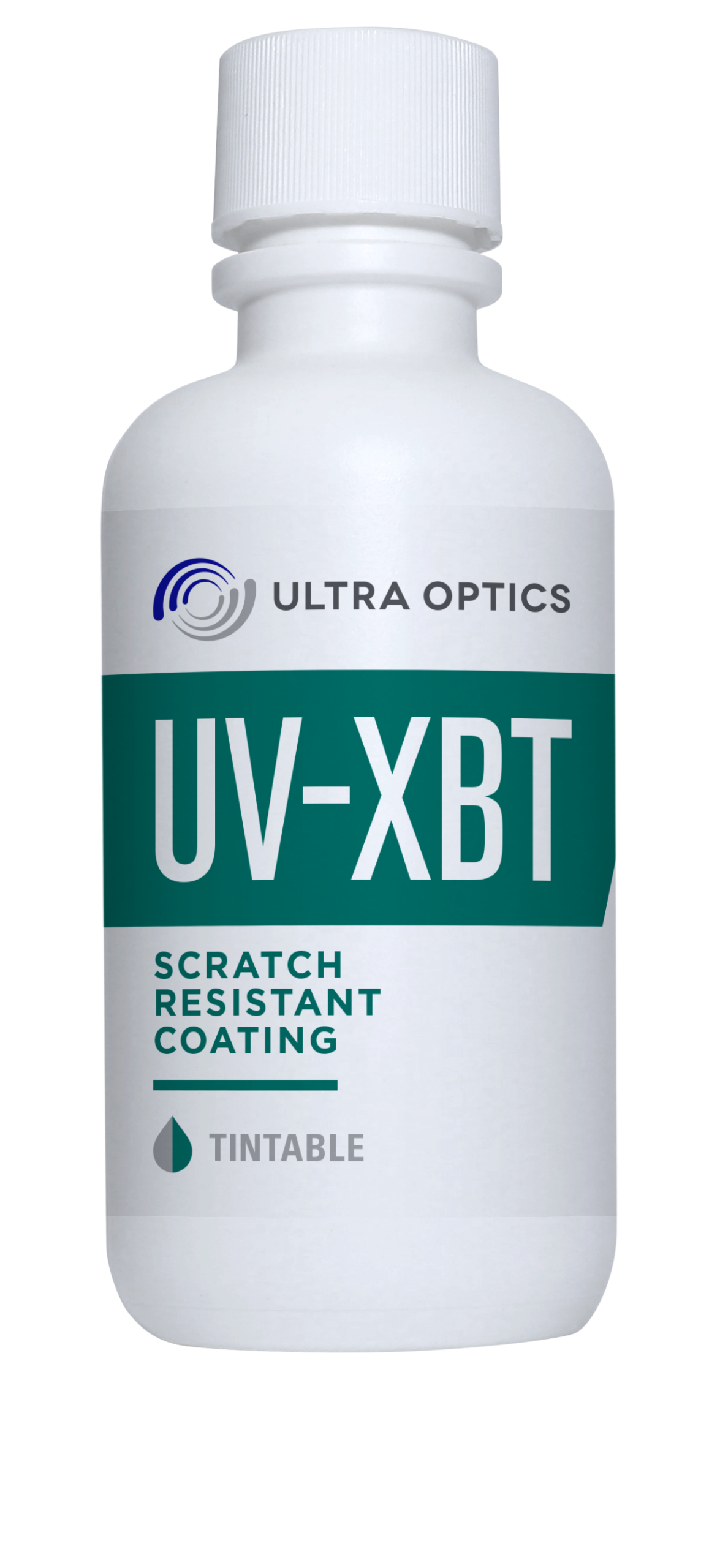 UltraOptics-Coatings-UV-XBT-Web a bottle of the UV-XBT Scratch Resistant Coating